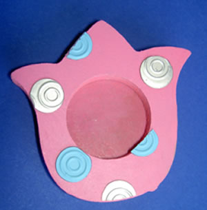 Heart and Flower Photo Frame Magnets