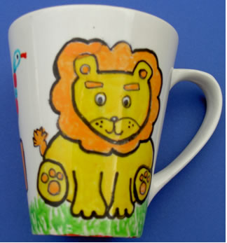 Large Contemporary Porcelain Mug